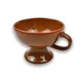 Brown Glazed Clay Home Incense Burner from Mount Athos