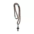 Mount Athos Prayer Rope With 100 Ηowlite Beads and Cross with Μacramé Βraiding