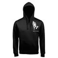 Μαύρο Ανδρικό Hoodie Χέρια σε Δέηση και Κομποσχοίνι - Small