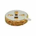 Small Round Floating Cork Wick Holder with Metal Cover
