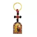 Double-Sided Keychain with St. Paisios and St. Christopher