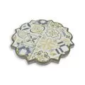 Set of 4 Ceramic Relief Coasters with Gold Leaf