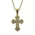 Double-Sided Cross - Crucifix and Virgin Mary