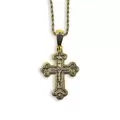 Double-Sided Cross - Crucifix and Virgin Mary