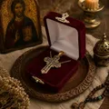 Double-Sided Cross Necklace with Chain – Holy Virgin Mary and Crucifix