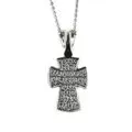 Byzantine Neck Cross with Crucifix and Stainless Steel Chain