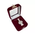 Byzantine Neck Cross with Crucifix and Stainless Steel Chain