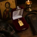 Handmade Pendant – 925 Silver with 24K Gold Plating and IC XC NI KA Cross