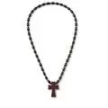 Wooden Neck Cross with Beads