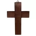 Wooden Handmade Cross from Mount Athos with Golden Carved Detail