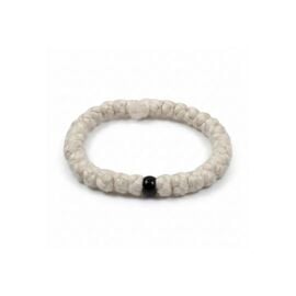Authentic White Woolen Mount Athos Wrist Prayer Rope - 33 Knots
