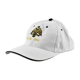 Άσπρο Καπέλο Άγιον Όρος με Δικέφαλο Αετό