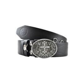 Leather Belt with Cross and IC XC NIKA from Mount Athos