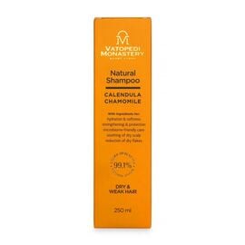Natural Shampoo with Calendula & Chamomile for Dry and Weak Hair – Vatopedi Monastery – 250 ml