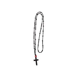 Waxy Sparse Orthodox Prayer Rope - Necklace with 33 Knots & Red Beads