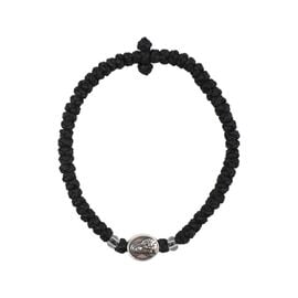 Κομποσχοίνι με Μεταξωτή Κλωστή - Διάφανες Χάντρες και Διακοσμητικό Διπλής Όψης