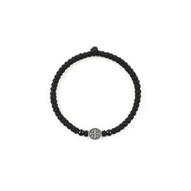 Black Prayer Rope with Black Beads