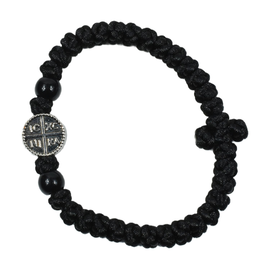 Silk Prayer Rope IC XC NIKA with Black Bead