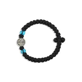 Μεταξωτό Κομποσχοίνι IC XC NIKA με Σιέλ Χάντρες