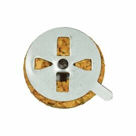 Small Round Floating Cork Wick Holder with Metal Cover