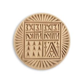Small Handmade Wooden Prosphora Seal - Mount Athos 8.5 cm
