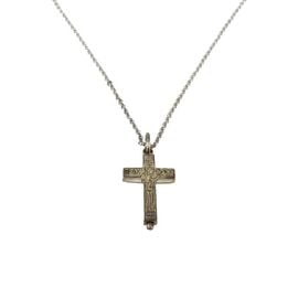Small Silver Opening Neck Cross | Mount Athos