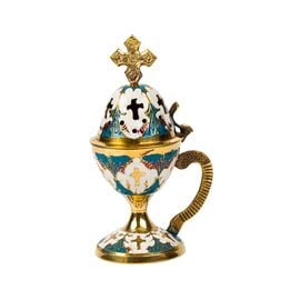 Μπρούτζινο Θυμιατό με Σμάλτο