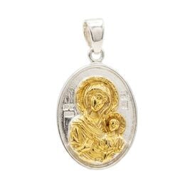 Panagia Portaitissa Pendant 925 Silver