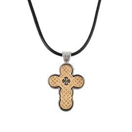 Traditional Neck Cross with Wooden Decorations