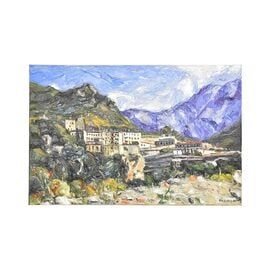 Painting "Agiou Paulou Monastery at Mount Athos"