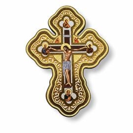Silver-Gilt Crucifix with the Crucified Christ 21 × 28 cm