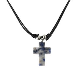 Neck Cross from on Black Cord