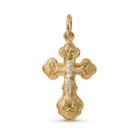 Byzantine-Style Cross Pendant with the Crucifix