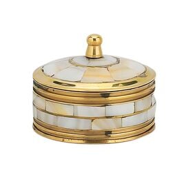 Στρογγυλό Κουτί Μπρούτζινο με Φίλντισι