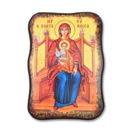 Handmade Irregular Icon Panagia Pantanassa 10x14cm