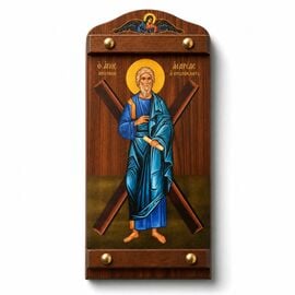 Wooden Icon Saint Andrew 5x10cm