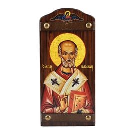 Wooden Icon Saint Nicholas 5x10cm