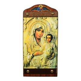 Ξύλινη Εικόνα Παναγία Ιεροσολυμίτισσα 6x14cm
