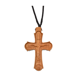 Wooden Neck Cross with the Crucified Christ