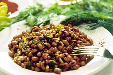 Φασόλια μαυρομάτικα σαλάτα