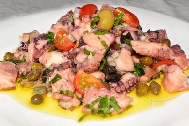 Octopus salad from Mount Athos