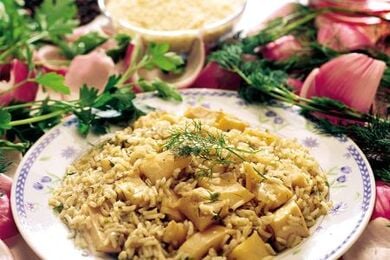 Σουπιές με ρύζι