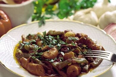 Χταπόδι με φασολάκια