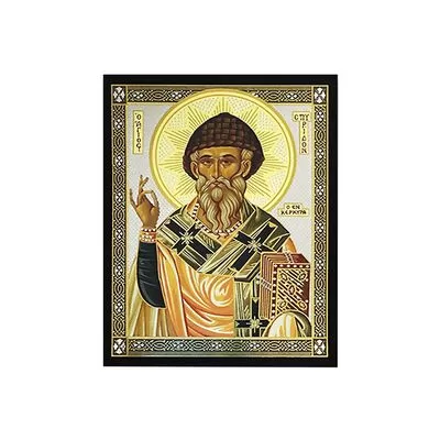 Αργυροχρυσοτυπία Άγιος Σπυρίδωνας 4.5x5.5cm