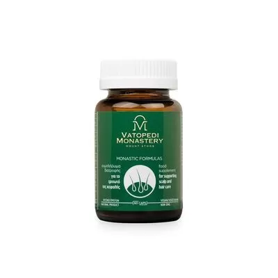 Dietary Supplement for the Scalp with 3 Herbs - Monastery of Vatopedi - 60 Caps