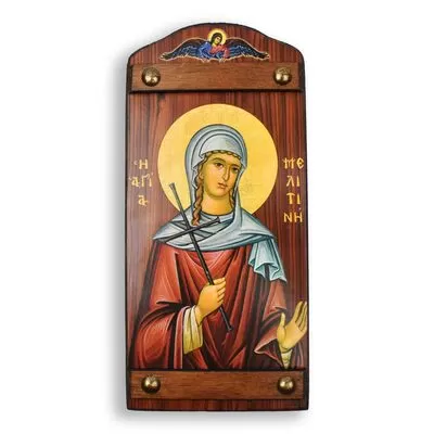 Ξύλινη Εικόνα Αγία Μελιτίνη 5x10cm