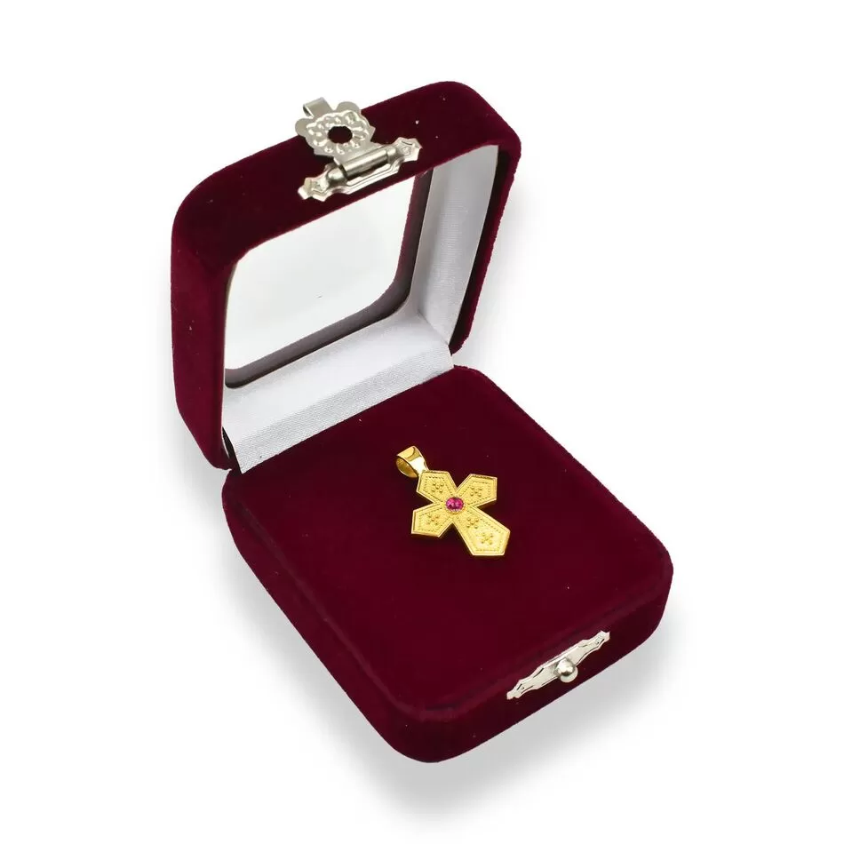 925 Sterling Silver Orthodox Cross - 24K Gold Plated