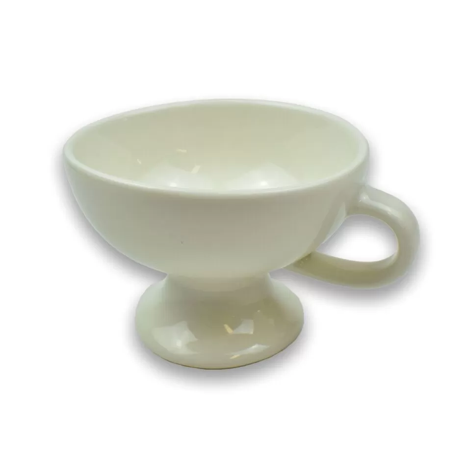 White Glazed Clay Home Incense Burner from Mount Athos