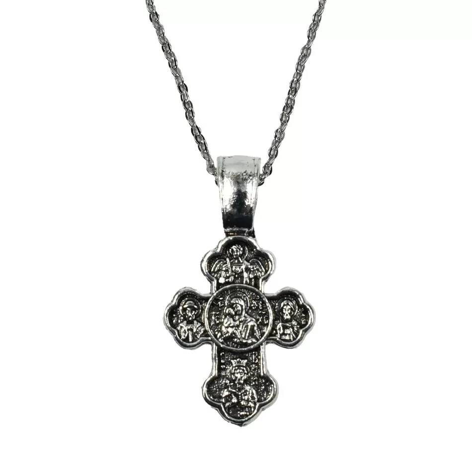 Double-sided Byzantine Cross with The Crucified Christ
