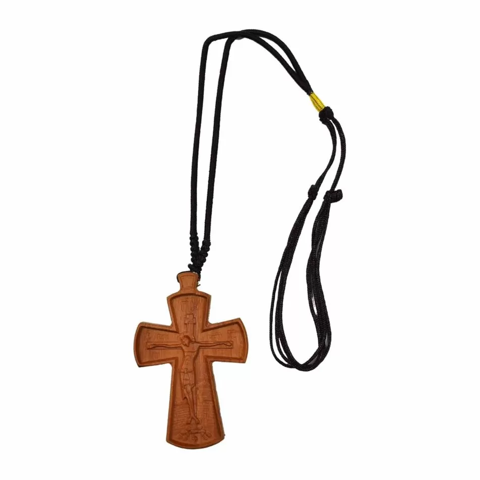 Wooden Neck Cross with the Crucified Christ